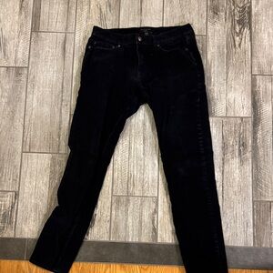 Banana Republic slim stretch corduroy black traveler pant 32x34